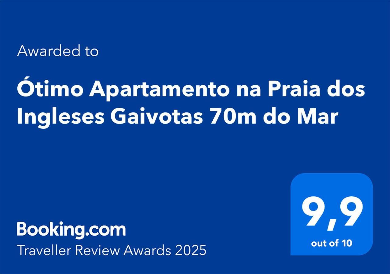 Otimo Apartamento Na Praia Dos Ingleses Gaivotas 70M Do Mar Florianopolis Ngoại thất bức ảnh